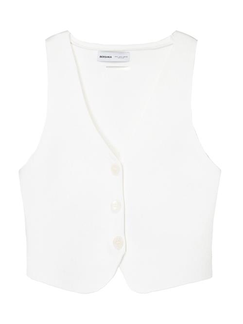 Se Bershka Strikvest  hvid ved About You