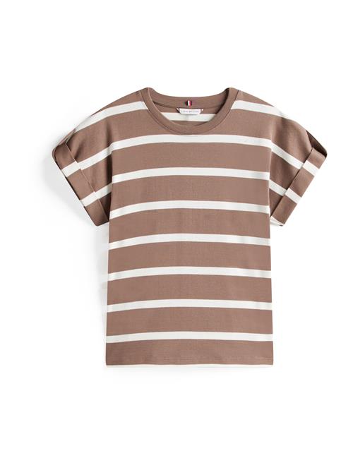 TOMMY HILFIGER Shirts  mokka / hvid