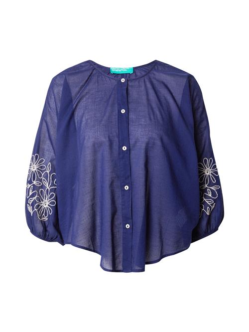 UNITED COLORS OF BENETTON Bluse  ensian / hvid