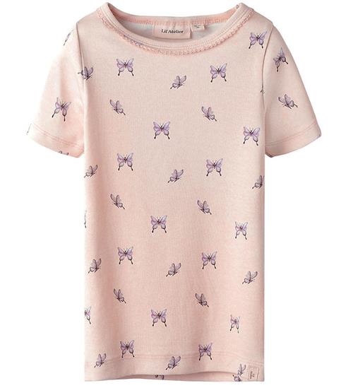 Lil Atelier T-shirt - NmfGayo - Peach Blush/Butterfly