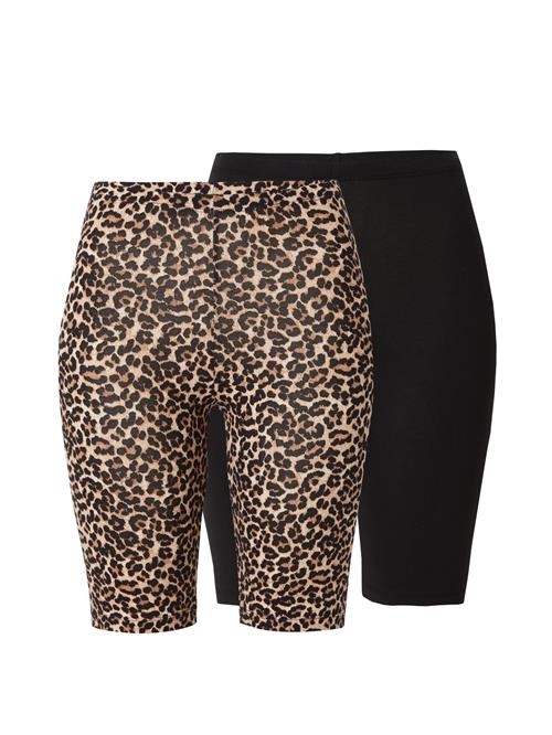 Se ONLY Leggings 'ONLLIVE LOVE'  beige / brun / sort ved About You
