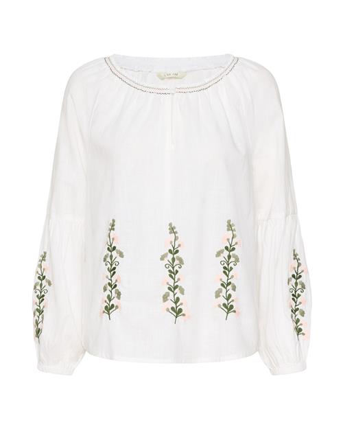 Cream Bluse 'Sara'  grøn / lyserød / hvid