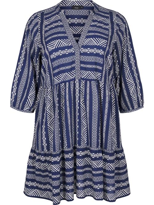 Zizzi Kjole 'Vmaja'  navy / offwhite