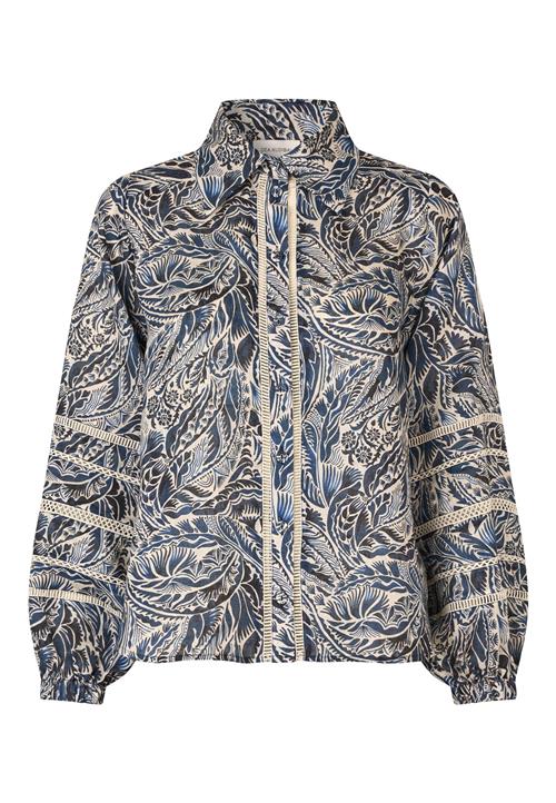 Dea Kudibal Bluse 'Siomadea'  creme / navy / mørkeblå