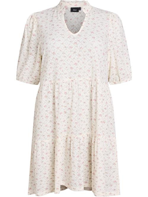 Zizzi Sommerkjole 'Erani'  lys pink / uldhvid