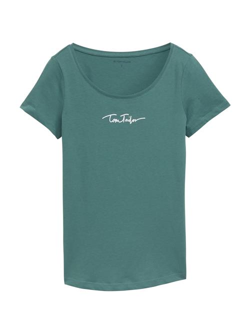 TOM TAILOR Shirts  smaragd / hvid