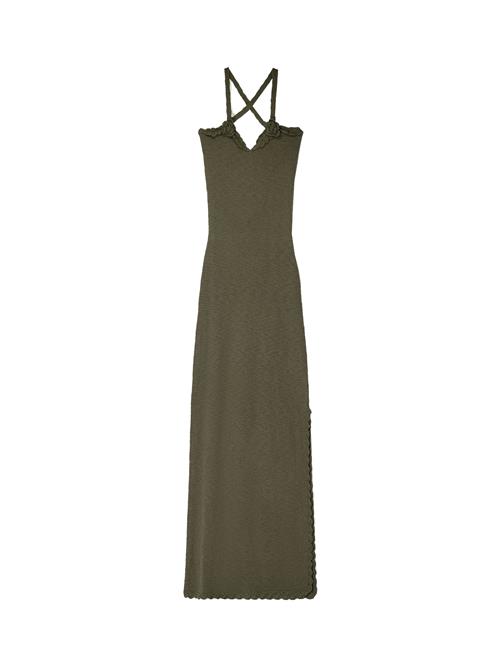 Bershka Strikkjole  khaki