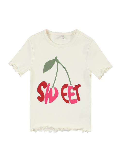 Only Mini Bluser & t-shirts 'KMGTRINNY'  creme / siv / pink / mørkerød
