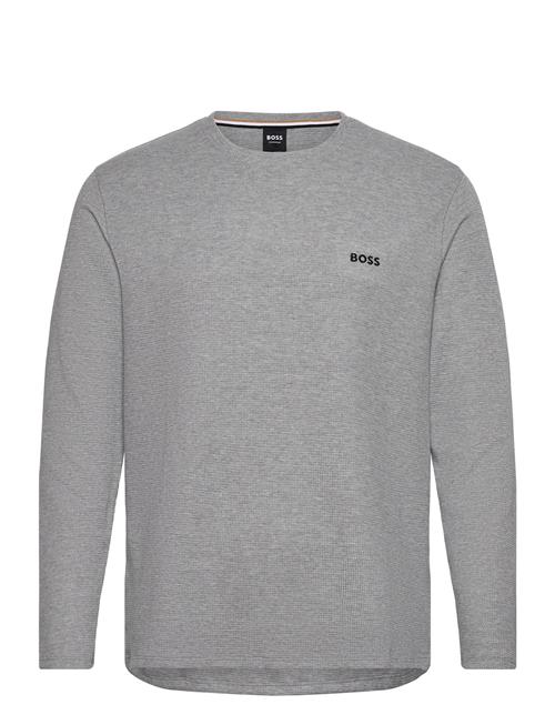 Se Waffle Ls-Shirt BOSS Grey ved Booztlet