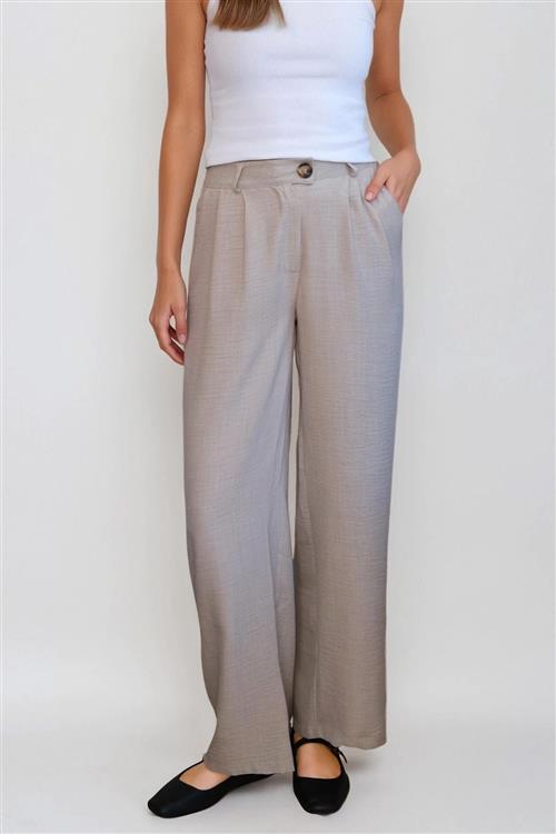 Emma Bukser Loose - Beige - L - TeeShoppen