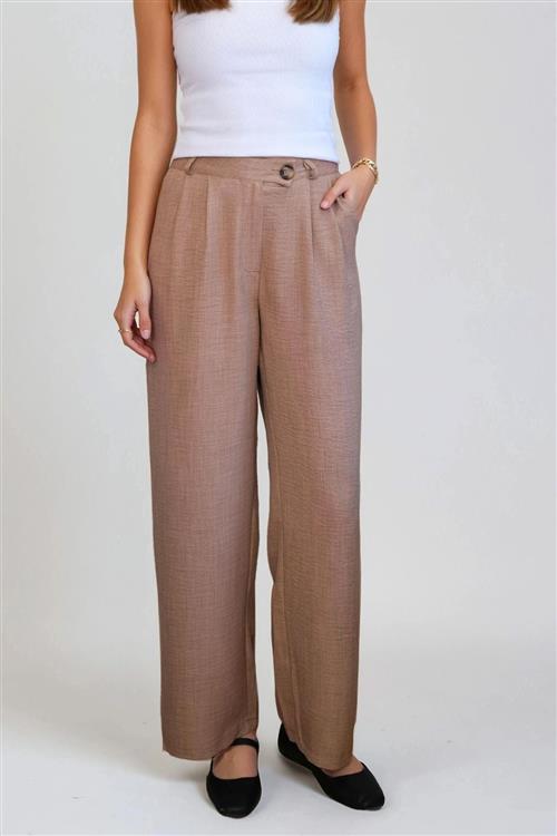 Emma Bukser Loose - Brun - L - TeeShoppen
