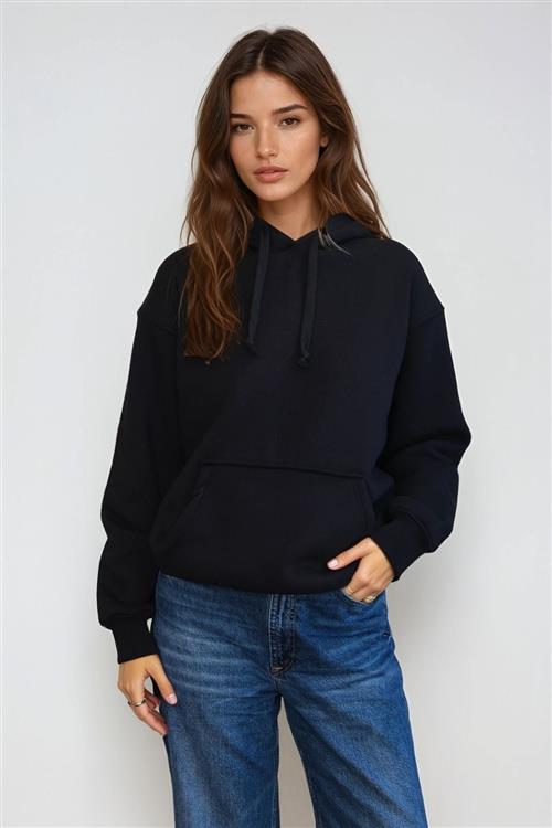 Stella Oversized Hoodie - Sort - M - TeeShoppen