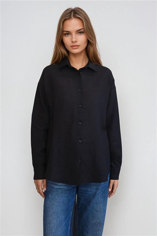 Lilly Skjorte - Sort - 2XL - TeeShoppen