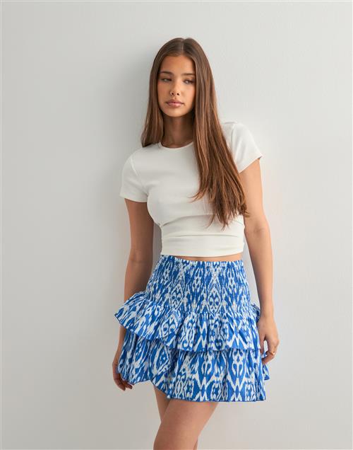 Se Only - Blå - Onlnadja 2IN1 Layered Skirt Noos Pt ved Nelly
