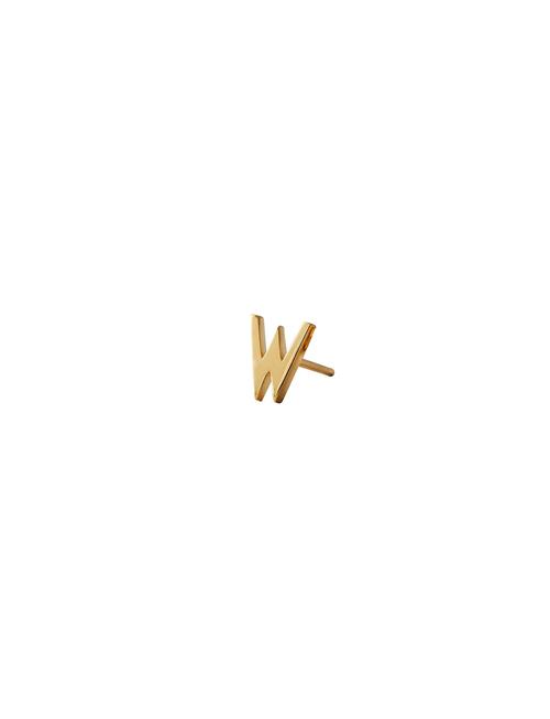 Earring Studs Archetypes, A-Z Design Letters Gold