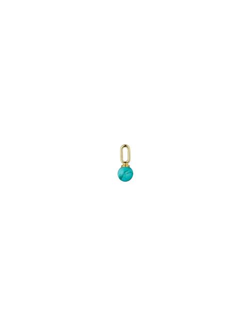 St Drop Charm Design Letters Blue