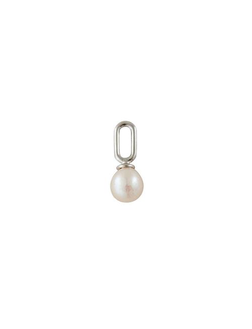 Pearl Drop Charm Design Letters White
