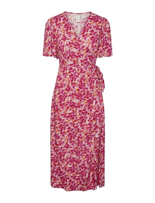 Yasalira Ss Long Wrap Dress S. Noos YAS Pink