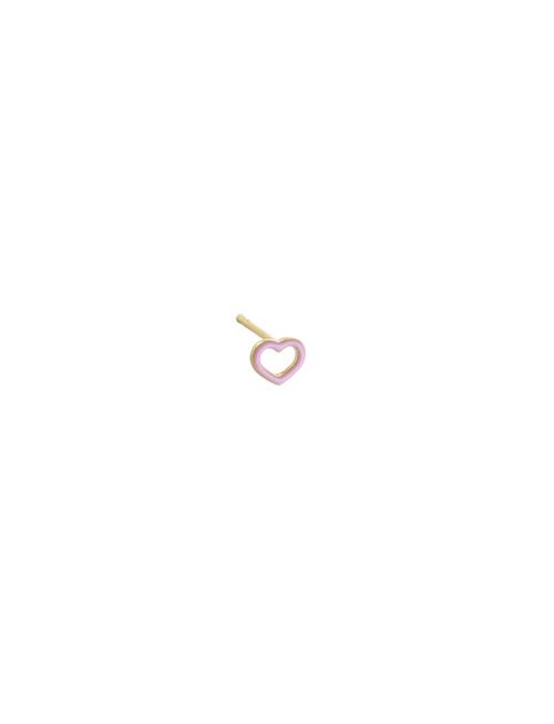 Enamel Stud Design Letters Pink