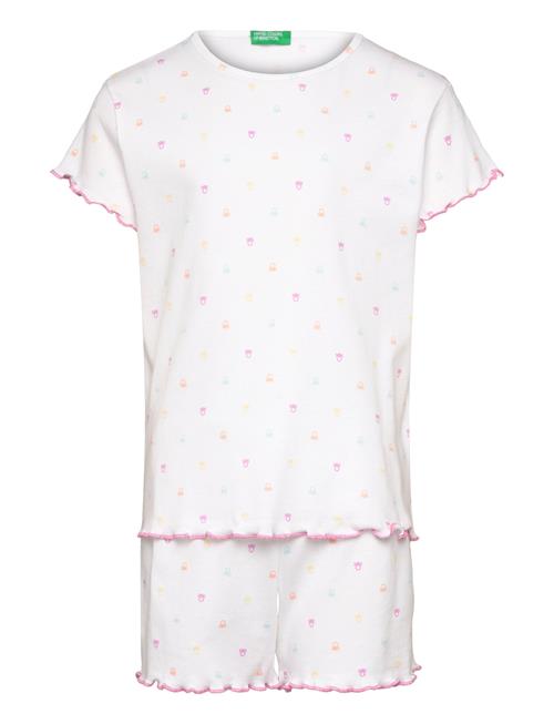 Pyjama(T-Shirt+Short United Colors Of Benetton White