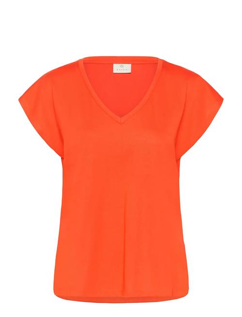 Kalise T-Shirt Kaffe Orange