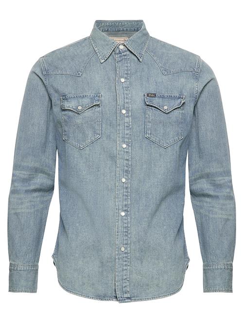 Slub Denim Western Shirt Polo Ralph Lauren Blue