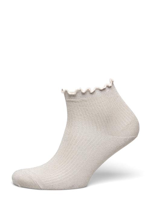 Lis Glitter Short Socks Mp Denmark Cream