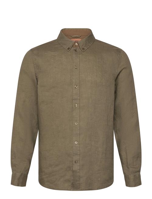 Theo Linen Shirt Mos Mosh Gallery Khaki
