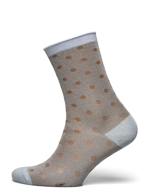 Donna Glitter Socks Mp Denmark Brown