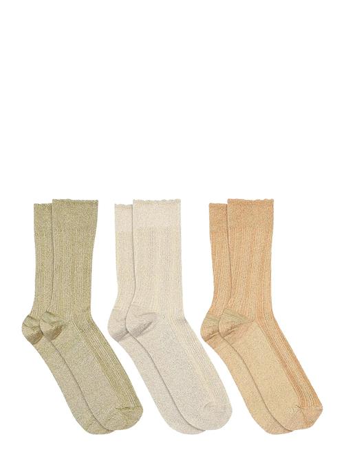 Julie Glitter Socks 3-Pack Mp Denmark Patterned