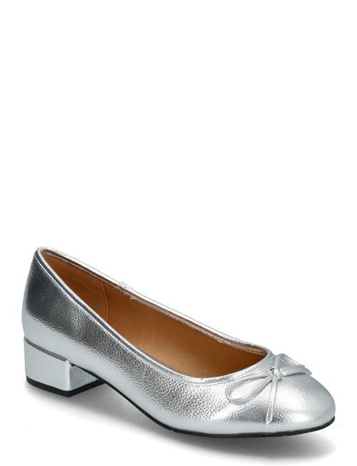 Biacindy Ballet Flat Faux Leather Bianco Silver
