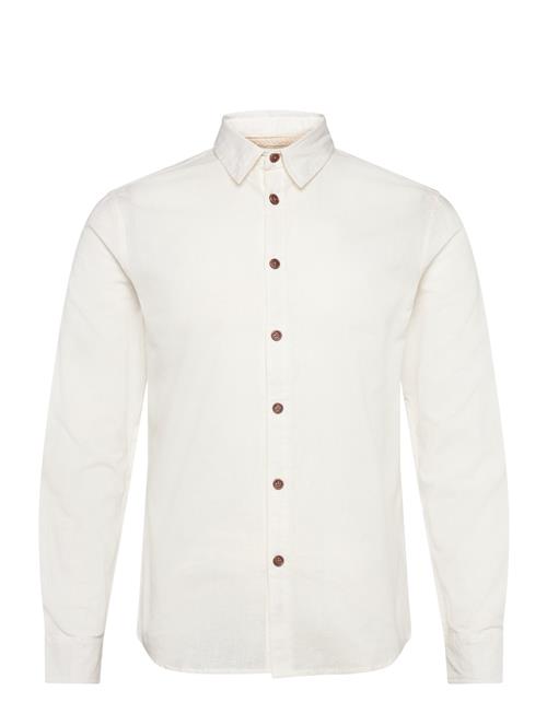 Akleif L/S Cot/Linen Shirt Anerkjendt White