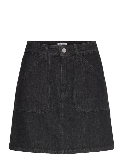 Patch Pocket Mini Skirt Filippa K Black