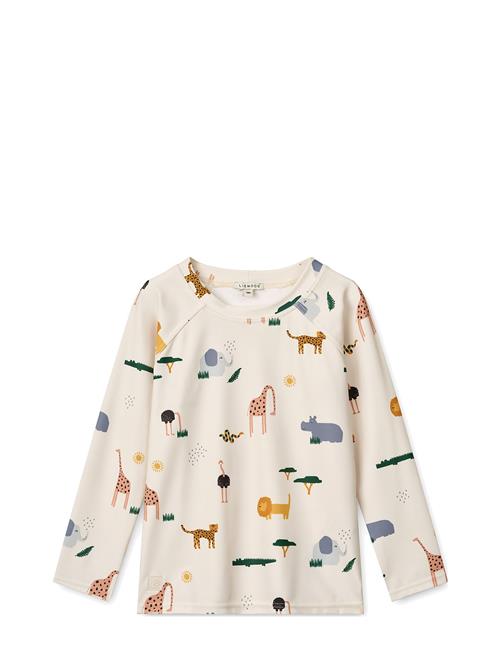 Noah Printed Longsleeve Swim Tee Liewood Beige