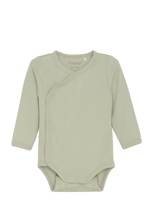 Wrap Body Ls Rib Fixoni Green