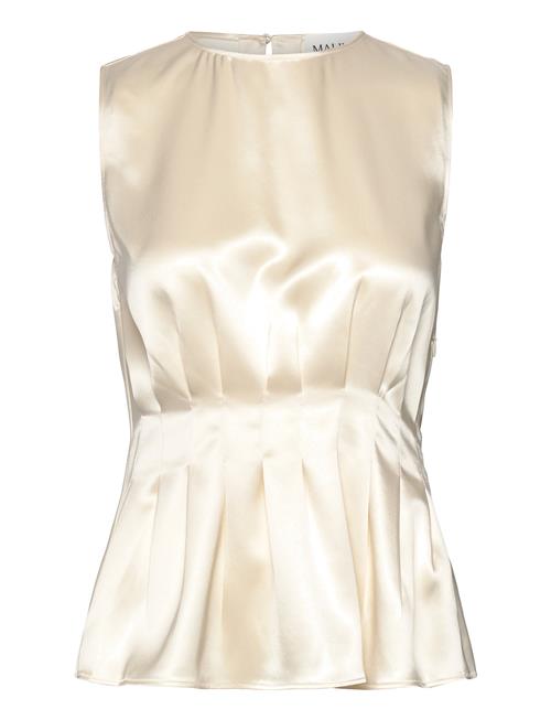 Lova High Neck Pleated Top Malina Gold