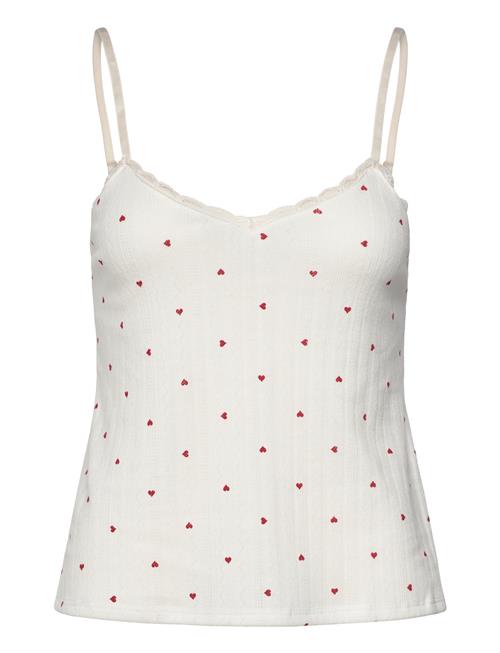 Cami Pointelle Lace Hearts Hunkemöller White