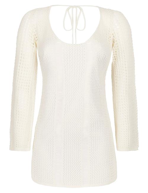 Crochet Ls Dress Hunkemöller Beige