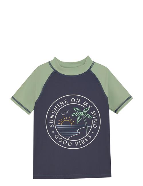 T-Shirt W. Print Color Kids Navy
