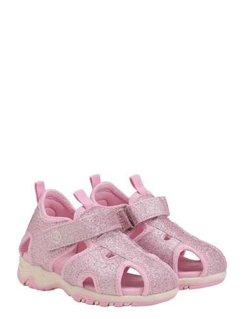Baby Sandals W. Velcro Strap Color Kids Pink