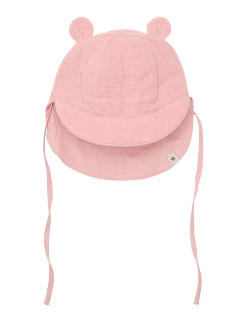 Summer Hat Ears Muslin Huttelihut Pink