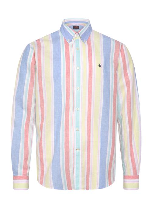 Happy Linen Stripe Shirt-Classic Fit Morris Yellow