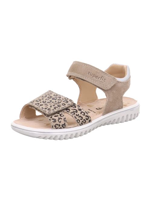 Se SUPERFIT Sandaler 'Sparkle'  beige / mørkebrun / hvid ved About You