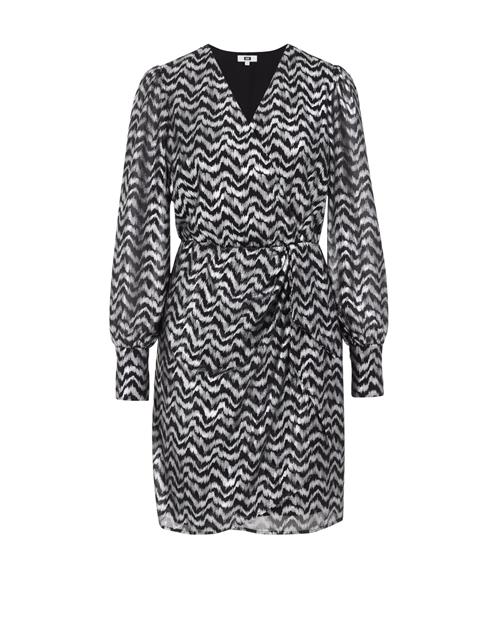 Se WE Fashion Kjole  grå-meleret / sort ved About You