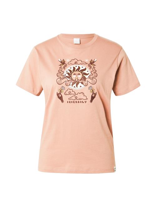 Iriedaily Shirts 'Smokin Sun'  brun / gul / gammelrosa / hvid
