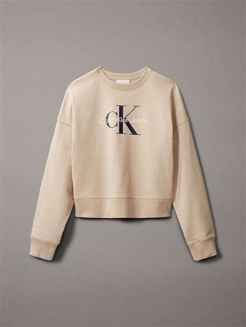 Calvin Klein Jeans Sweatshirt  beige / sort / hvid