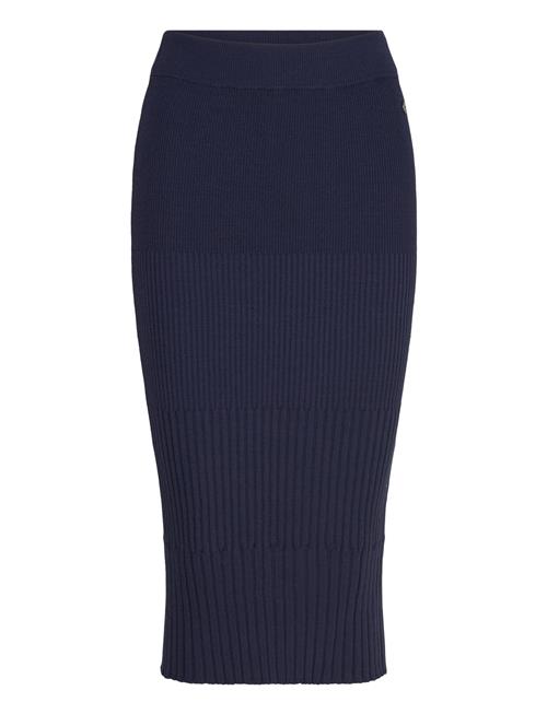 Cecina Rib Knit Skirt Tamaris Apparel Navy