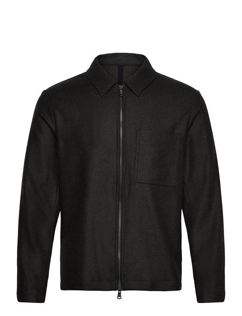 Julius Cash Flannel Overshirt J. Lindeberg Black