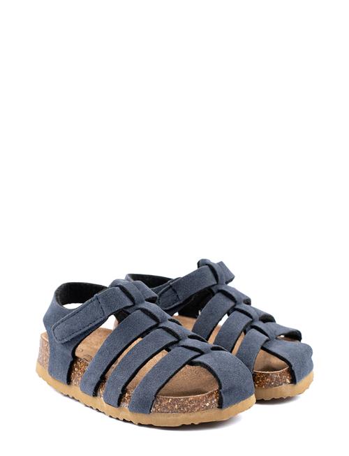Se Sandal Suede Cork Mikk-line Navy ved Booztlet
