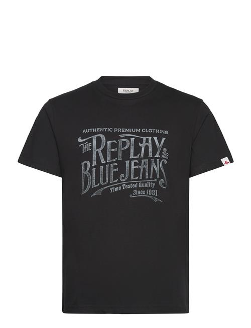 T-Shirt Regular Royal Eagle Replay Black